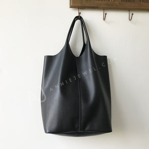 Genuine Leather Tote Vertical Leather Tote Bag Tall Leather Tote Womens 