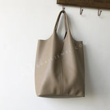 Genuine Leather Tote Vertical Leather Tote Bag Tall Leather Tote Womens 