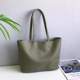 The Leather Medium Tote Bag Leather Tote Bag Green Leather Shopper Bag Womens 