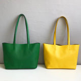 The Leather Medium Tote Bag Leather Tote Bag Green Leather Shopper Bag Womens 