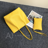 Genuine Leather Tote Purse yellow Leather Tote Bag The Leather Medium Tote Bag