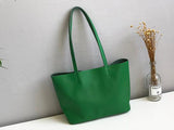 The Leather Medium Tote Bag Leather Tote Bag Green Leather Shopper Bag Womens 