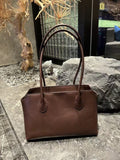 The Leather Medium Tote Bag Shoulder Purse Medium Brown Purse 