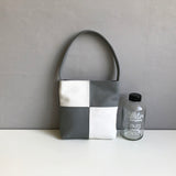 The Leather Small Tote Bag Color Block Small Soft Leather Purse Womens 