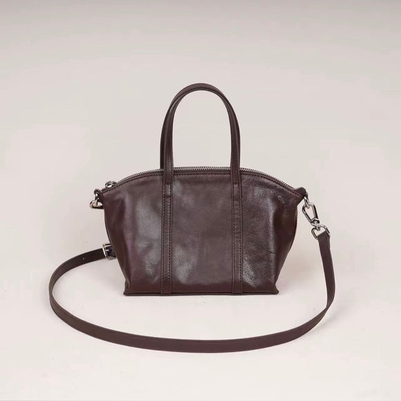 The Leather Mini Tote Bag Leather Tote Crossbody Bag Leather Mini Crossbody Tote Ladies - Annie Jewel