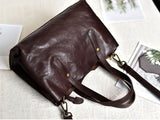 Small Black Leather Tote Bag Small Leather Tote Purse Womens 