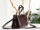 Small Black Leather Tote Bag Small Leather Tote Purse Womens 