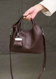 Women's Small Black Leather Tote Bag The Leather Small Tote Bag