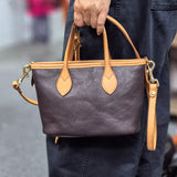 Small Brown Leather Crossbody Purse The Leather Small Tote Bag