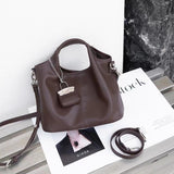 Women's Small brown Leather Tote Bag The Leather Small Tote Bag