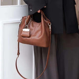 Women's Small brown Leather Tote Bag The Leather Small Tote Bag