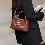 Women's Small brown Leather Tote Bag The Leather Small Tote Bag