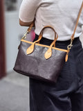 Small Brown Leather Crossbody Purse The Leather Small Tote Bag