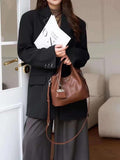 Women's Small brown Leather Tote Bag The Leather Small Tote Bag