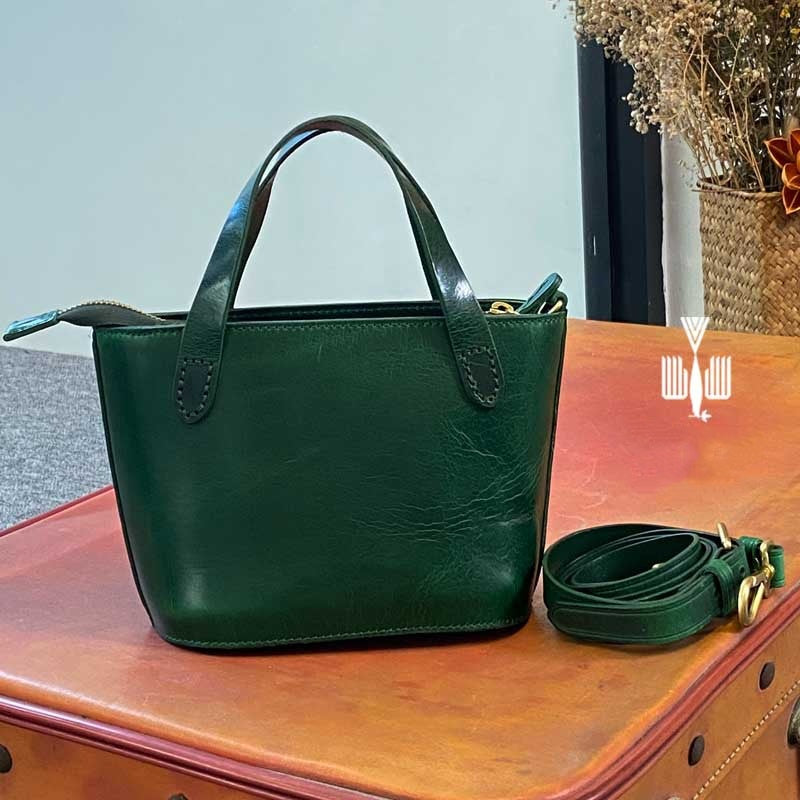 The Leather Small Tote Bag For Women Small Zip Tote Bag Leather