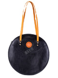 round purse leather Tote 