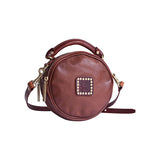 Western Studded Black Round Purse - Annie Jewel