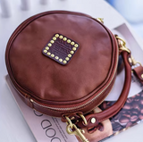 leather circle handbag - Annie Jewel