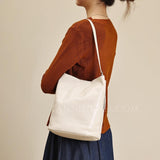 Small Leather Bucket Bag White Leather Bucket Bag White Bucket Bag Leather Womens 