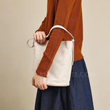 Small Leather Bucket Bag White Leather Bucket Bag White Bucket Bag Leather Womens 