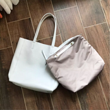 White Leather Tote Bag Vertical Leather Tote Bag Simple Leather Tote Bag Womens 