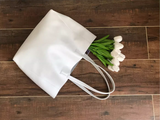 White Leather Tote Bag Vertical Leather Tote Bag Simple Leather Tote Bag Womens 