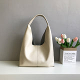 Genuine Leather Tote Bags For Women white leather hobo bag Slouchy Hobo Shoulder Bag 