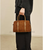 Suede Leather Bag Brown Leather Bags Women's Best Quality Leather Handbags 