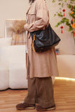 Women's Black Leather Hobo Purse With Zipper Black Leather Hobo Shoulder Bag