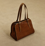 Women's Brown Suede Tote Bag Purses Suede Leather Tote Bag Tote Suede Bag 