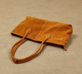 Women's Brown Suede Tote Bag Purses Suede Leather Tote Bag Tote Suede Bag 