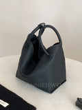 Women's Crossbody Bucket Bag gray Leather Small Leather Bucket Bag Crossbody - Annie Jewel