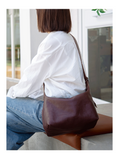 Women's Leather Hobo Bags Soft Leather Hobo Purse Zip Top Hobo Bag 