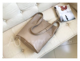 Women's Genuine Leather Hobo Tote khaki Leather Hobo Shoulder Bag With Compartment