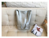 Women's Genuine Leather Hobo Tote silver Leather Hobo Shoulder Bag With Compartment