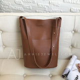 Women's Genuine Leather Hobo Tote brown Leather Hobo Shoulder Bag With Compartment