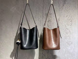 Dark Brown Hobo Bag Hobo Bucket Bag Brown Leather Hobo Bag Womens 