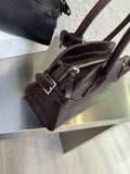 Genuine Leather Bowling Bag Bowler Handbag For Ladies 