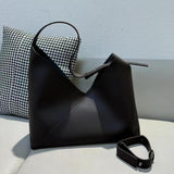 Leather Hobo Tote Bag Black Hobo Shoulder Bag Black Hobo Crossbody Bag 