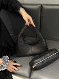 Women's black Leather Hobo Bag black Leather Hobo Purse 