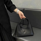 Women's black Leather Hobo Bag black Leather Hobo Purse 