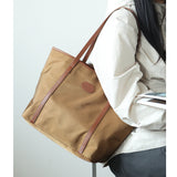 Women's Nylon And Leather Tote Bag Light brown Leather Purse Light Leather Tote 