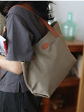 Lightweight Nylon Tote Bag With Zipper Nylon Work Tote Nylon Shopper Bag 