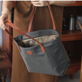 Lightweight Nylon Tote Bag With Zipper Nylon Work Tote Nylon Shopper Bag 