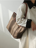 Womens Laptop Bag Khaki Nylon And Leather Tote Bag Khaki Laptop Bag Leather 