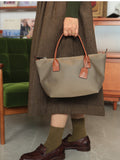 Women's Nylon Tote Handbags Small Nylon Tote Bag With Crossbody Strap 