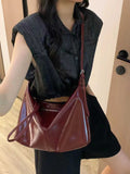 Women's Patent Black Purse Leather Hobo Bag With Zipper 