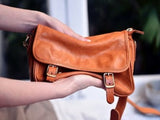 Women's Satchel Crossbody brown leather satchel purse