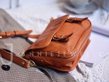 Women's Satchel Purse tan leather satchel Cross Body Satchel