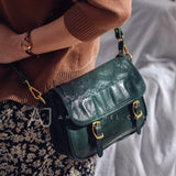 Women's Satchel Purse Green Satchel Bag Cross Body Satchel